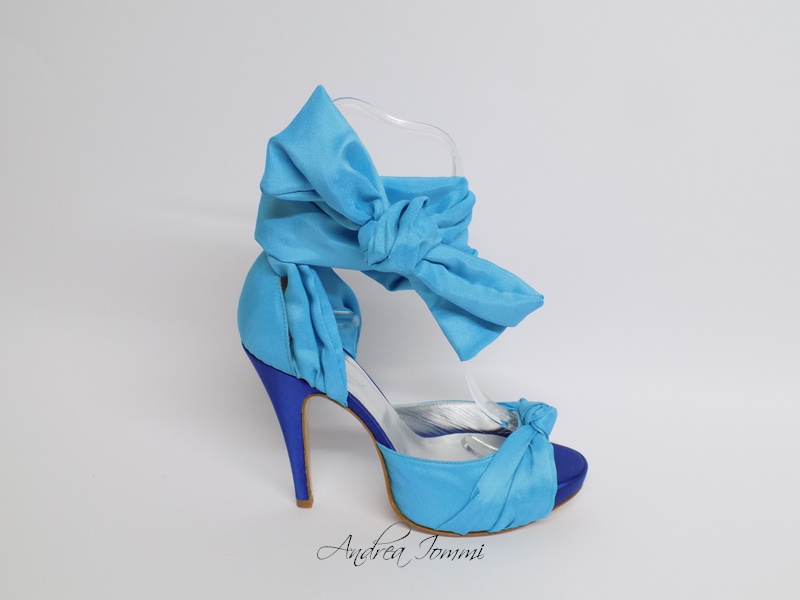 sandali da sposa colorati tacco alto