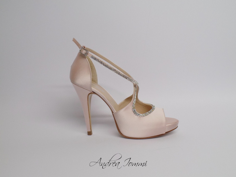 scarpe da sposa cipria