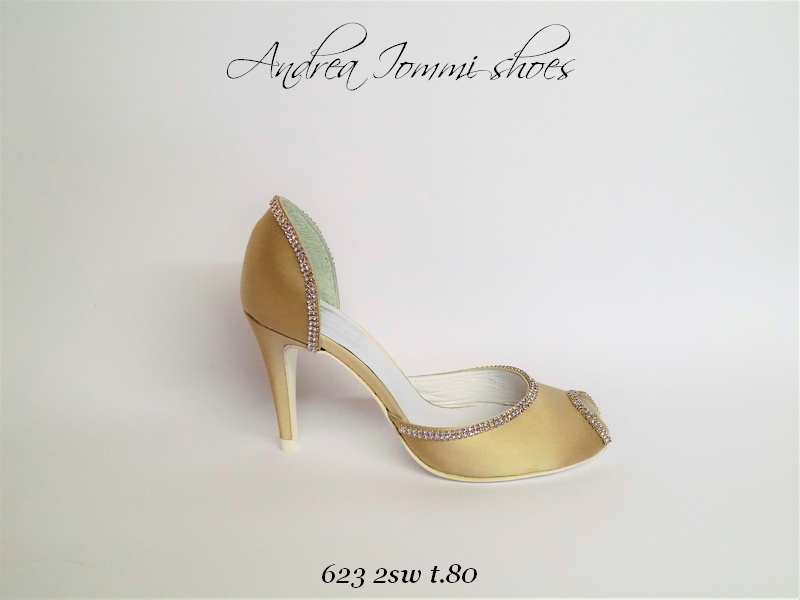 scarpe sposa aperte in punta personalizzabili made in Italy
