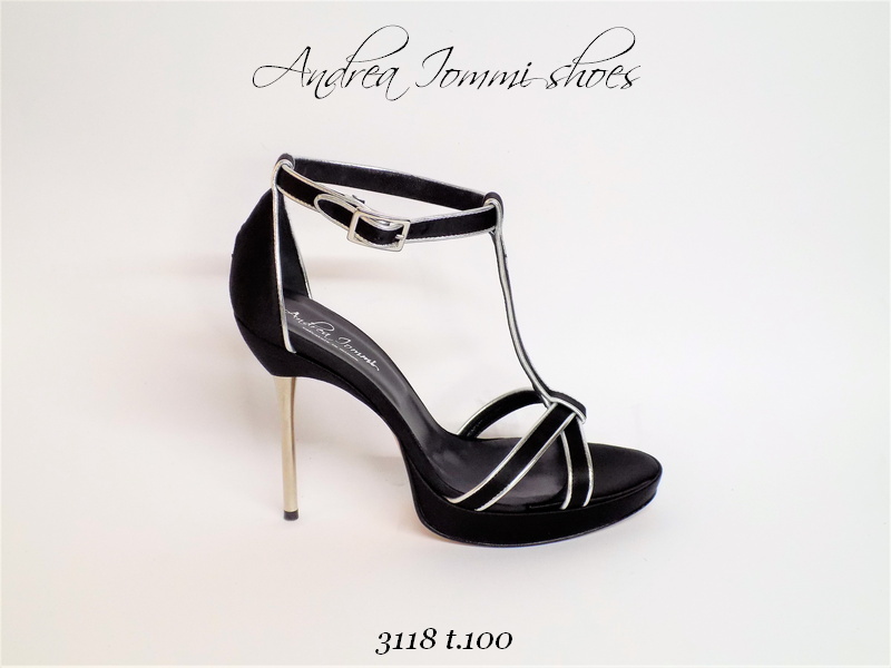 Scarpe in raso sales da cerimonia nere