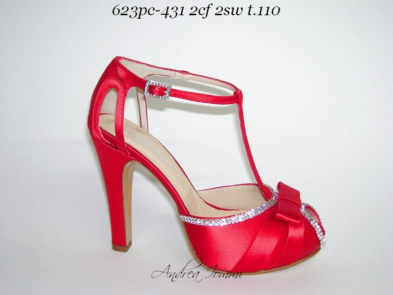 scarpe sposa rosse Kenda
