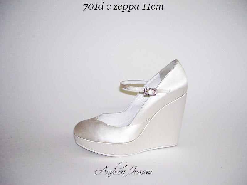 Scarpe sales sposa zeppa