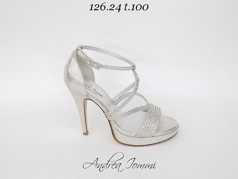 Scarpe argento con zeppa cheap